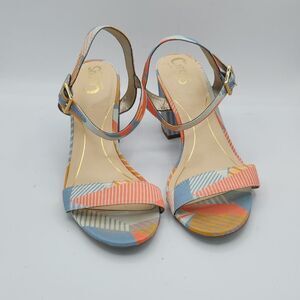 Circus by Sam Edelman Womens Ashton Fashion Sandals Size 10 Red Blue Multi